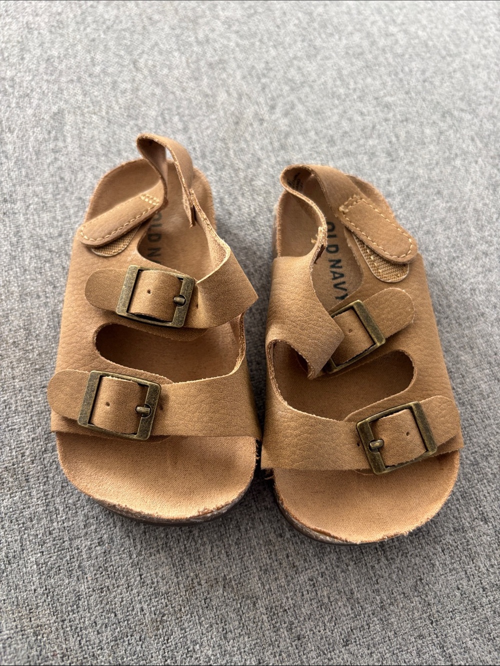 Old Navy Brown Kids' Triple Buckle Sandals